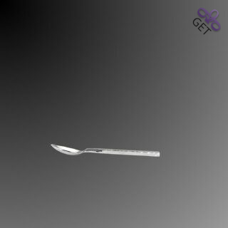 Square gently hammered high polished handle of stainless steel Classy Arthur teaspoon