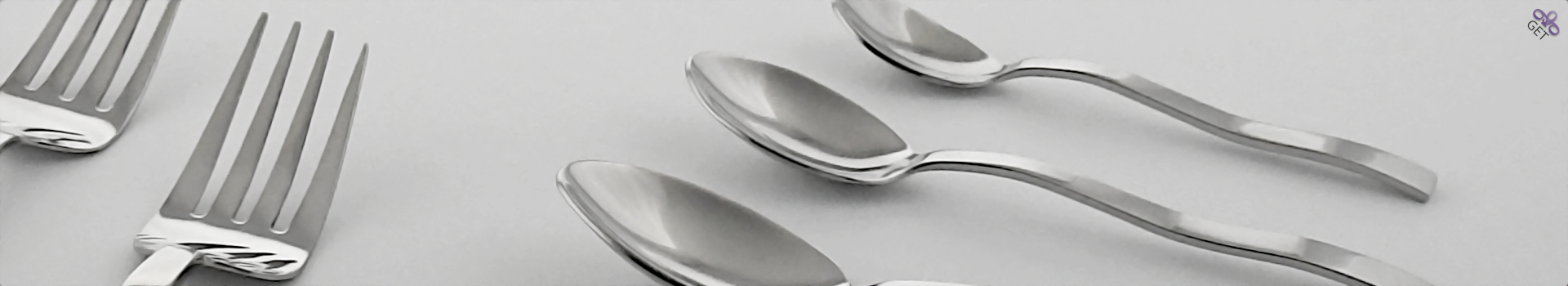 Forks & Spoons close up of The Emperor cutlery collection Withdrawal & Returns Banner