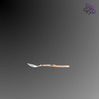 Twisted gently hammered, copper color coated handle stainless steel coffee spoon Rising Moon collection