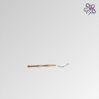 Bamboo shaped, copper colored coating with Titanium Nitride handle of Royal Bamboo coffee spoon
