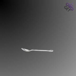 Round high polished handle ends in a delicate swirl of Swirl Silver coffee spoon